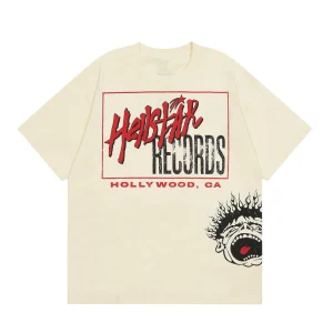 Records Hellstar T-shirts Hip-hop Breathable Comfortable